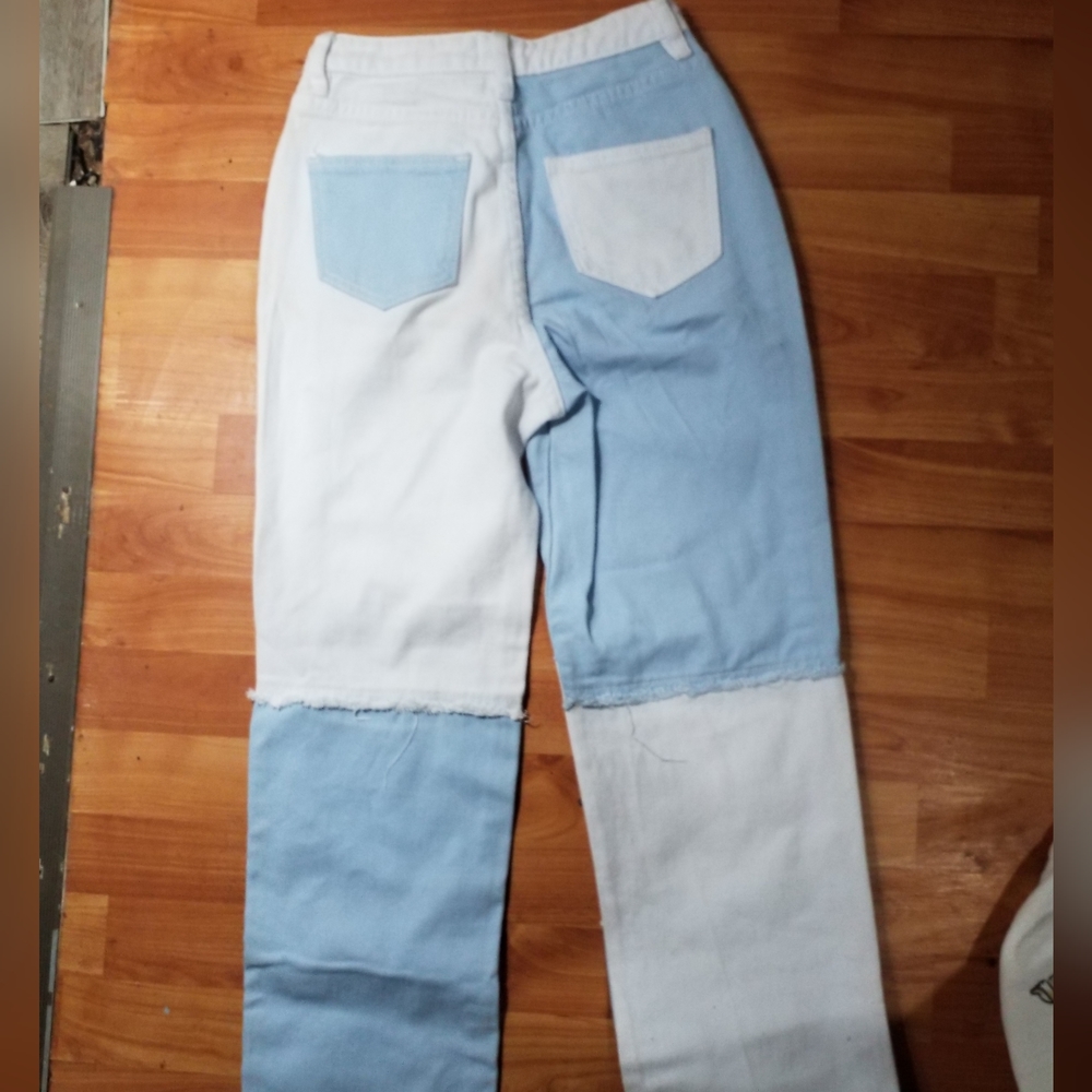 Prinses poly patchwork jeans - Picture 2 of 6